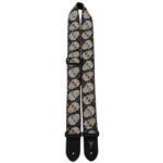Perri's 2" The Hope Collection Guitar Strap, High Quality Jacquard, Sugar Skulls