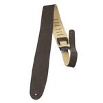 Perri's 2.5″ Soft Suede Guitar Strap, Brown