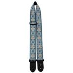 Perri's 2" The Hope Collection Guitar Strap, High Quality Jacquard, Blue Mandala