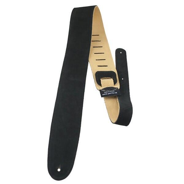 Perri's 2.5″ Black Soft Suede Guitar Strap