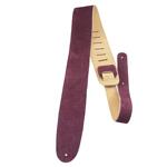 Perri's 2.5″ Soft Suede Guitar Strap, Burgandy