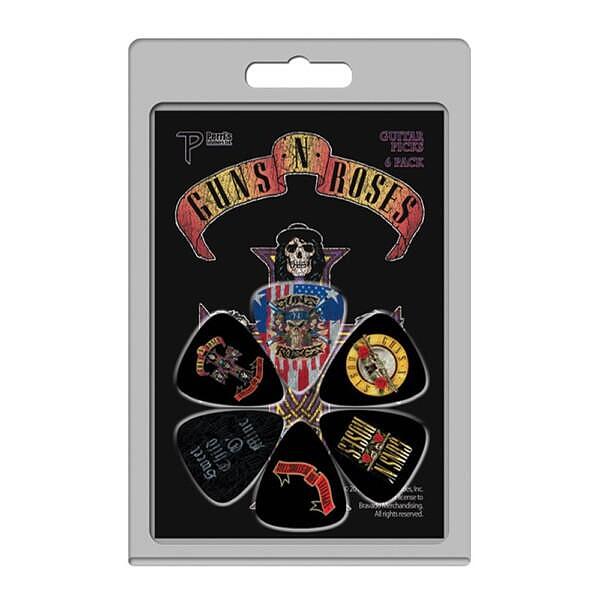 Perri's LP-GNR2 6 Pack Of Guns N’ Roses Official Licensing Variety Pack Celluloid Guitar Picks