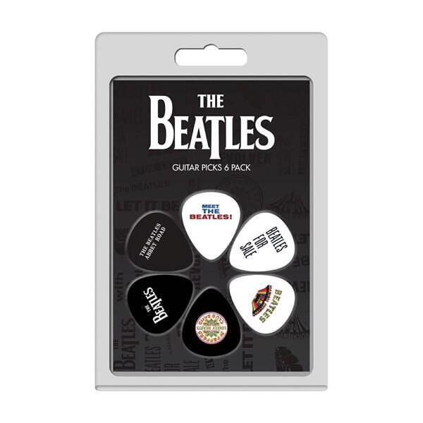 Perri's LP-TB1 6 Pack Of The Beatles Official Licensing Variety Pack Celluloid Guitar Picks