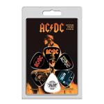 Perri's LP-ACDC4 6 Pack Of AC/DC Official Licensing Variety Pack Celluloid Guitar Picks