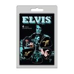 Perri's LP-EP4 6 Pack Of Elvis Presley Official Licensing Variety Pack Celluloid Guitar Picks