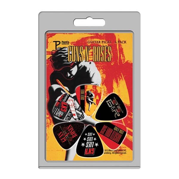 Perri's LP-GNR1 6 Pack Of Guns N’ Roses Official Licensing Variety Pack Celluloid Guitar Picks
