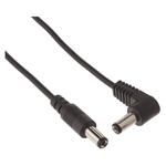 Voodoo Lab PPBAR-RS12 Pedal Power Cable, Straight to Right Angled Connectors, 30cm