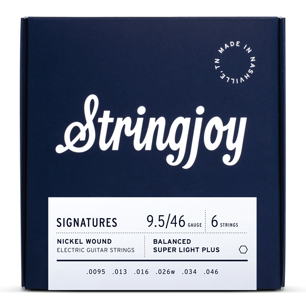 Stringjoy Signatures | Balanced Super Light Plus Gauge (9.5-46) Nickel Wound Electric Guitar Strings