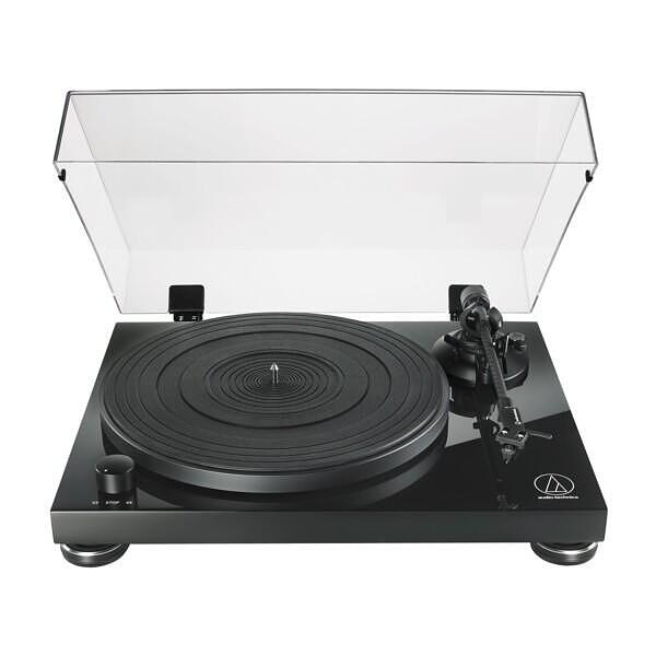 Audio Technica LPW50PB Manual Belt Drive Wood Base Turntable - Piano Black