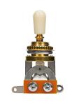 Boston Toggle Switch 3-Way, Gold Hardware, Ivory Plate and Cap