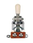 Boston Toggle Switch 3-Way, Chrome Hardware, Ivory Plate and Cap