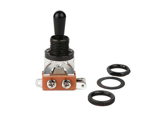 Boston Toggle Switch 3-Way, Black Hardware, Black Cap