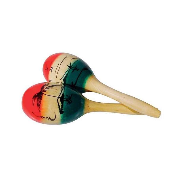 Hayman Maracas, Wood, Mexican Model, Large, Pair