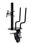 Hayman Cowbell + Woodblock Holder, Hoop Mount, with U-Clamp