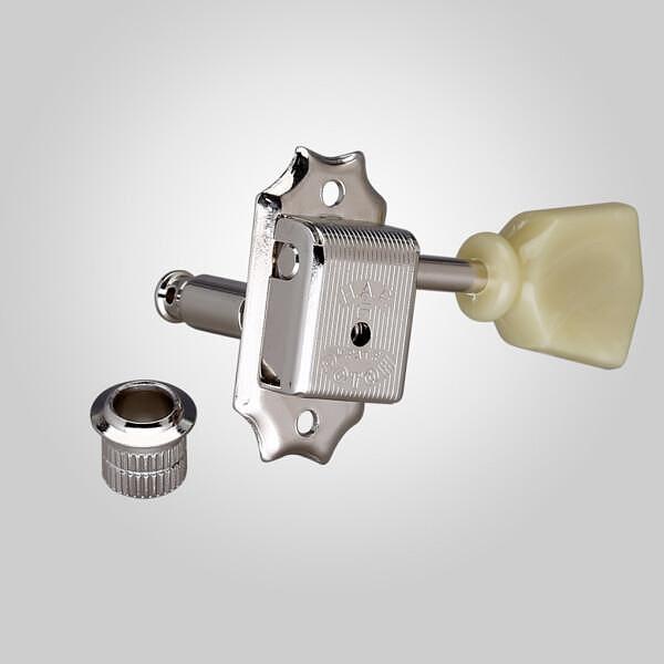 Gotoh Machine Heads For Guitar, 3x3, Ratio 1:15, Keystone Button, Nickel