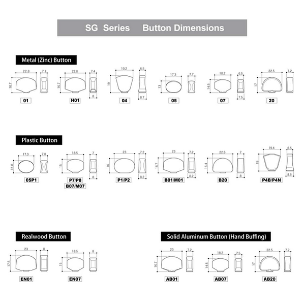 Gotoh Machine Heads For Guitar, 3x3, Ratio 1:16, Chrome Oval Button, Chrome