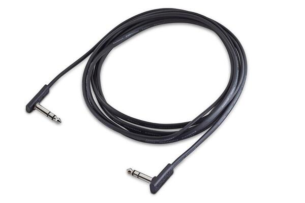 RockBoard Flat TRS Cable, Black, 300cm