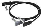 RockBoard Flat Patch Y Splitter Cable, Black, 50cm