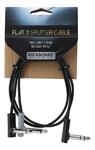 RockBoard Flat Patch Y Splitter Cable, Black, 50cm