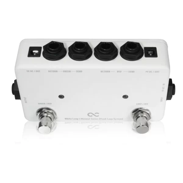 One Control Minimal Series White Loop - A/B Switch / True Bypass Looper