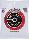 Martin MA535T Authentic Acoustic Lifespan 2.0 Strings, Phosphor Bronze, Extra Light .011-.052"