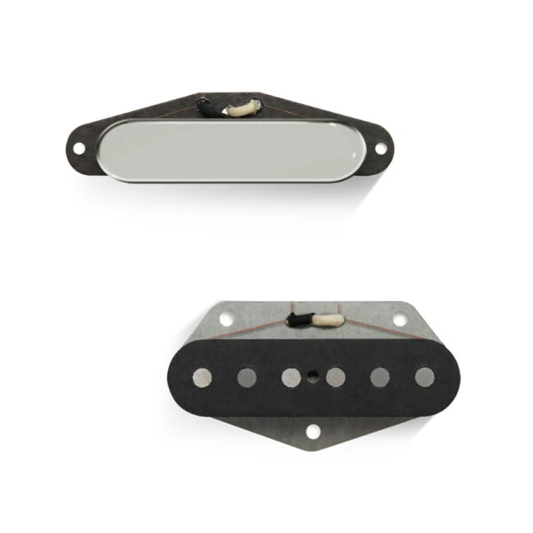 Bare Knuckle Blackguard Flat 50 Tele Set, Nickel Cover