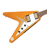 Epiphone Korina Flying V, White Pickguard, Aged Natural