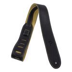 Perri's 2″ Deluxe Soft Italian Leather Guitar Strap, Black