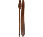 Perri's 2″ Deluxe Soft Italian Leather Guitar Strap, Chestnut