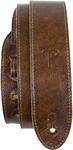 Perri's 2″ Deluxe Soft Italian Leather Guitar Strap, Mahogany