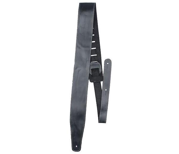 Perri's 2.5” Baseball Leather Guitar Strap, Black