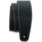 Perri's 2.5” Baseball Leather Guitar Strap, Black