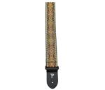 Perri's 2” High Quality Jacquard Guitar Strap, Orange / Black Cross Design
