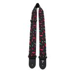 Perri's 2” Printed Fabric Guitar Strap, Red Peppers