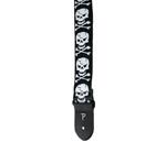 Perri's 2” Polyester Guitar Strap, Skull & Cross Bones