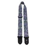 Perri's 2” Polyester Guitar Strap, Purple Green Paisley