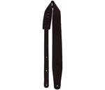 Perri's 2.5” Saddle Leather Guitar Strap, Black
