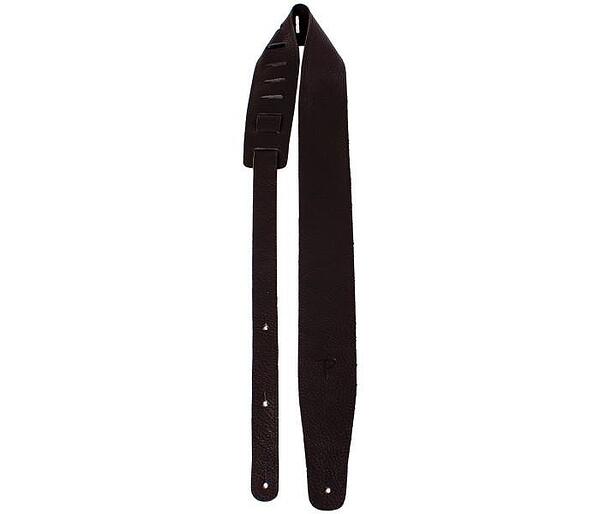 Perri's 2.5” Saddle Leather Guitar Strap, Black