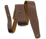 Perri's 2.5” Saddle Leather Guitar Strap, Brown
