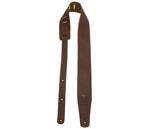 Perri's 2.5” Saddle Leather Guitar Strap, Brown