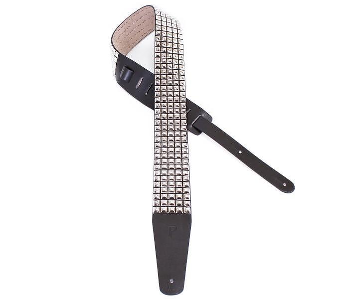 Perri's 2.5” Leather Guitar Strap, Silver Studs