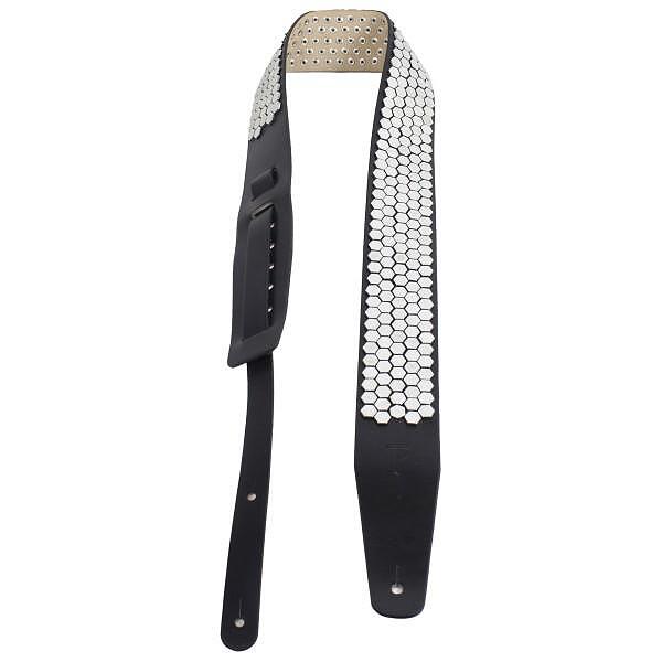 Perri's 2.5” Leather Guitar Strap, Flat Studs