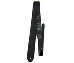 Perri's 2” Basic Leather Guitar Strap, Black