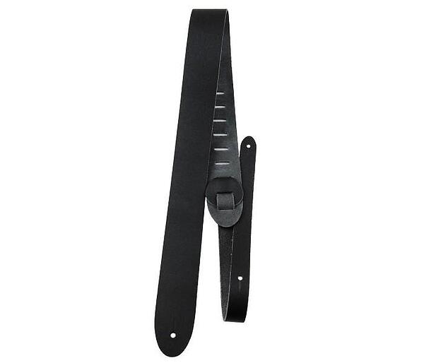 Perri's 2” Basic Leather Guitar Strap, Black