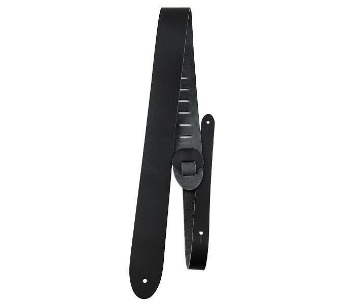 Perri's 2” Basic Leather Guitar Strap, Black