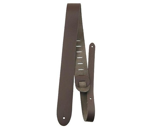 Perri's 2” Basic Leather Guitar Strap, Brown