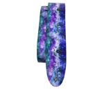 Perri's 2.5" Direct To Leather Printed Guitar Strap, Textured Blue Hues