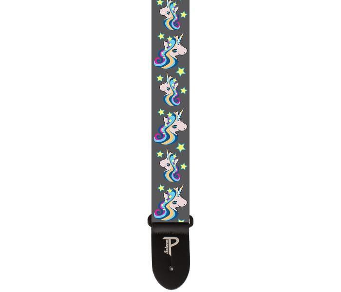 Perri's 2” Polyester Guitar Strap, Cute Unicorns