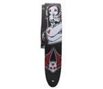 Perri's 2.5" Printed Leather Guitar Strap, David Bollt, Temptation Hearts