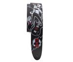 Perri's 2.5" Printed Leather Guitar Strap, David Bollt, Club Girls